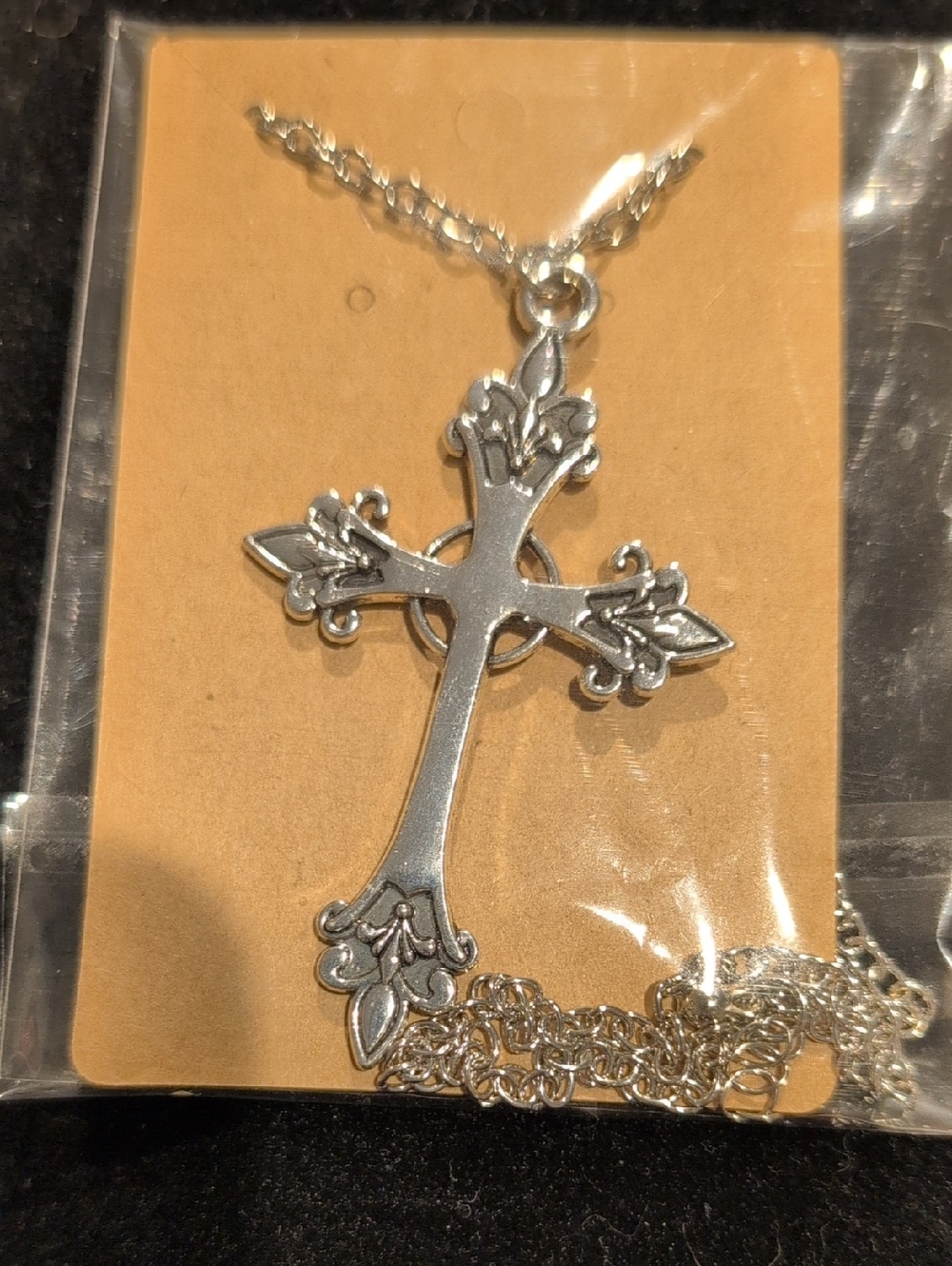 Stainless Steel Cross Pendant Necklace